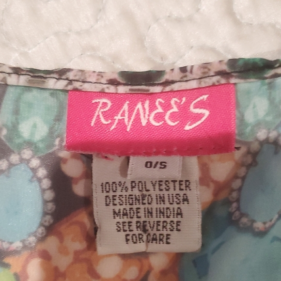 RANEES STARFISH RUFFLE DUSTER IN BLACK; One Size Fits Most,Size:Os P - Picture 9 of 12